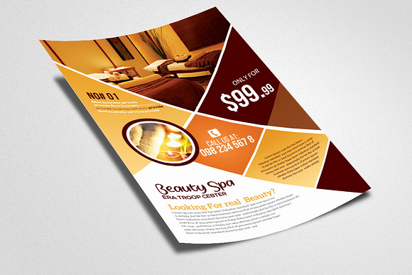 Spa & Beauty Flyer Poster Templates in Flyer Templates - product preview 1