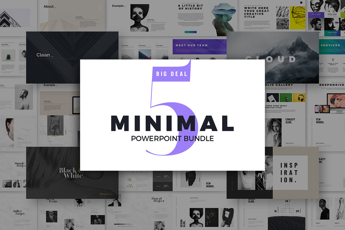 Minimal PowerPoint Templates Bundle in PowerPoint Templates - product preview 8