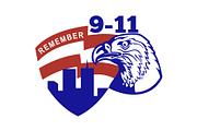 9-11 Eagle Head World Trade Center