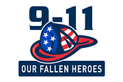 9-11 Fireman Firefighter Hat America
