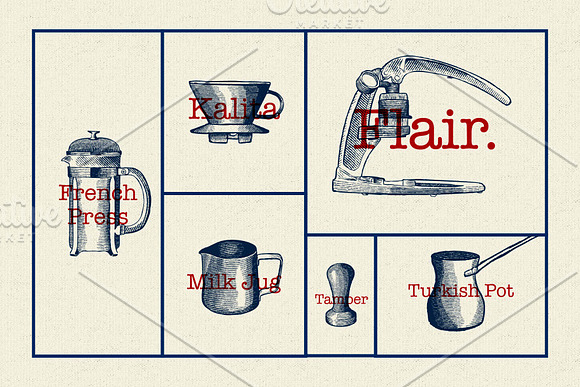 Pour Over - Vintage Illustration in Illustrations - product preview 2