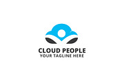Cloud People Logo Template