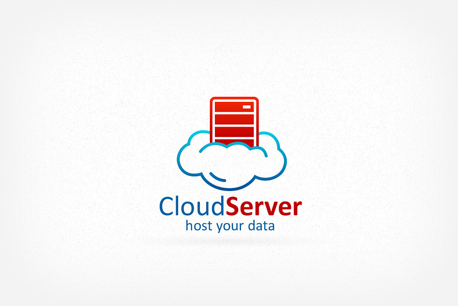 Cloud Hosting Server Logo
