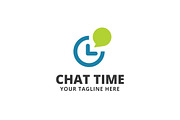 Chat Time Logo Template