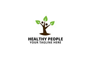 Healthy People Logo Template