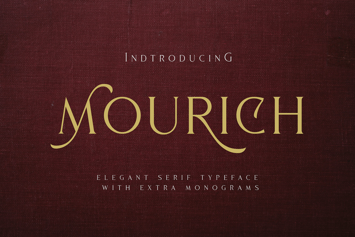 Mourich Elegant Font | With Extra in Serif Fonts - product preview 8