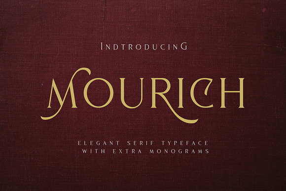 Mourich Elegant Font | With Extra in Serif Fonts - product preview 9