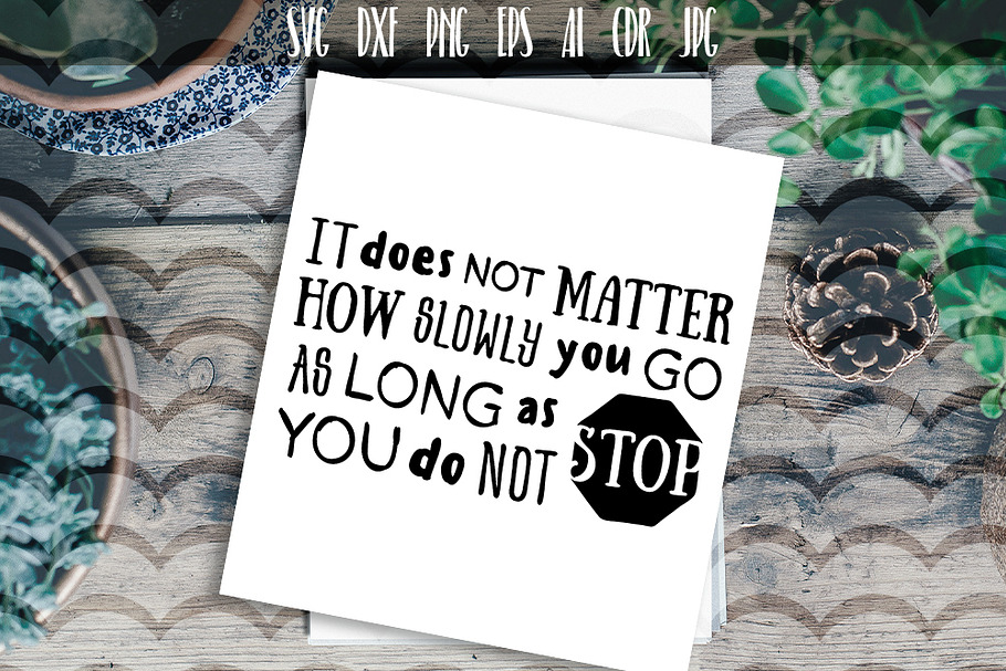 It does not matter how slowly... SVG