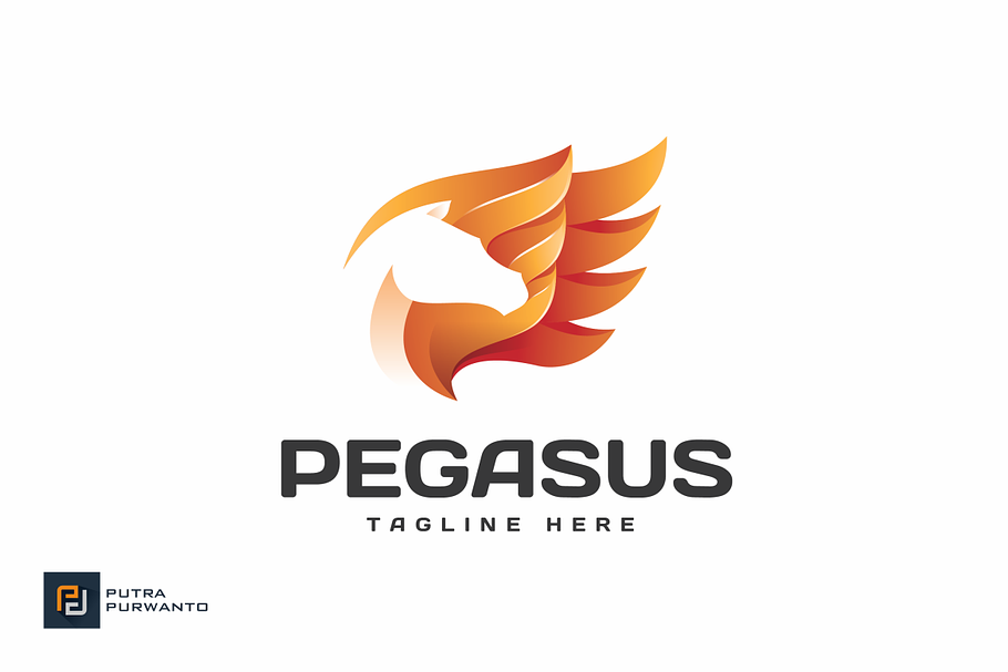Pegasus - Logo Template in Logo Templates - product preview 8