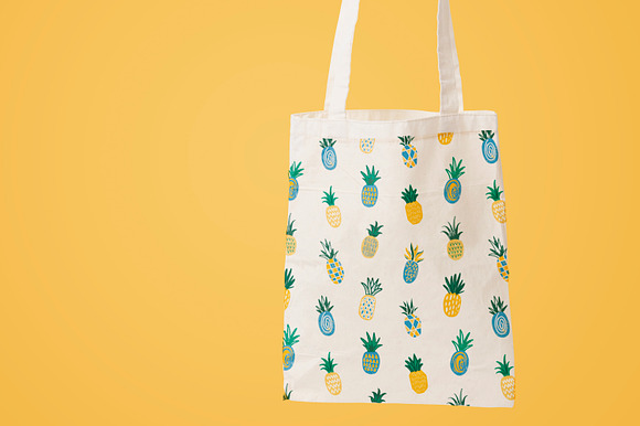 Pineapple set and seamless in Patterns - product preview 15