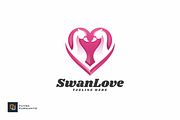 Swan Love - Logo Template