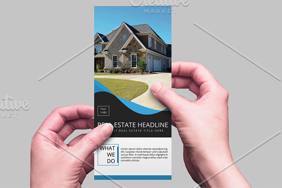 Real Estate Rack Card  V07 in Card Templates - product preview 1