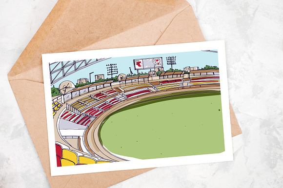 Cricket stadium in Illustrations - product preview 2