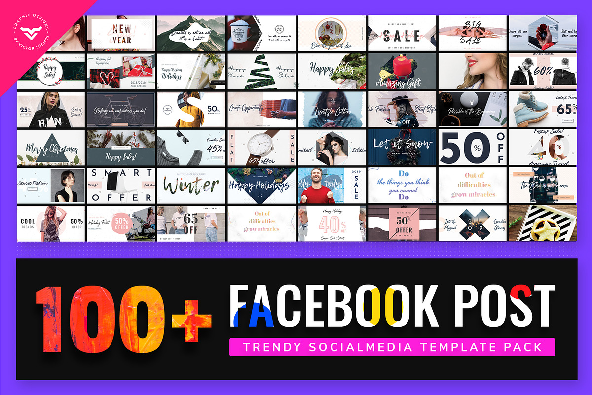 Facebook Post Template Bundle III in Facebook Templates - product preview 8