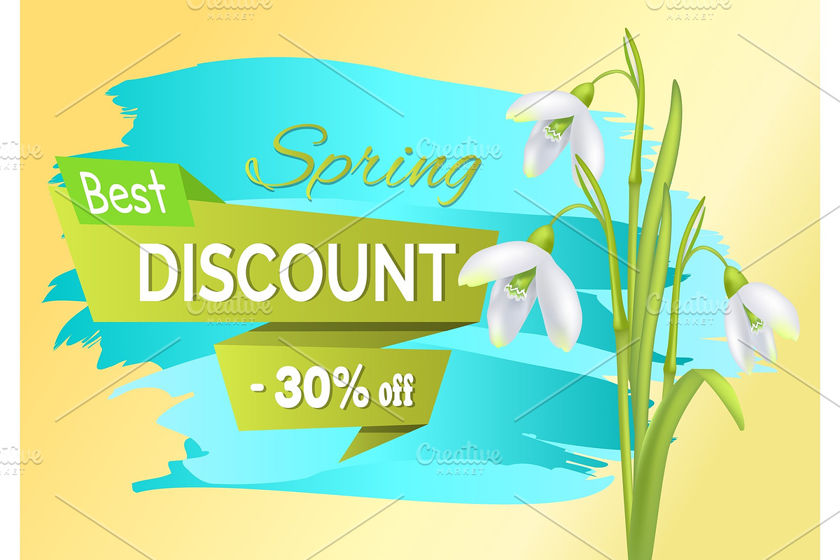 New Offer Discount Sale Spring in Illustrations - product preview 8