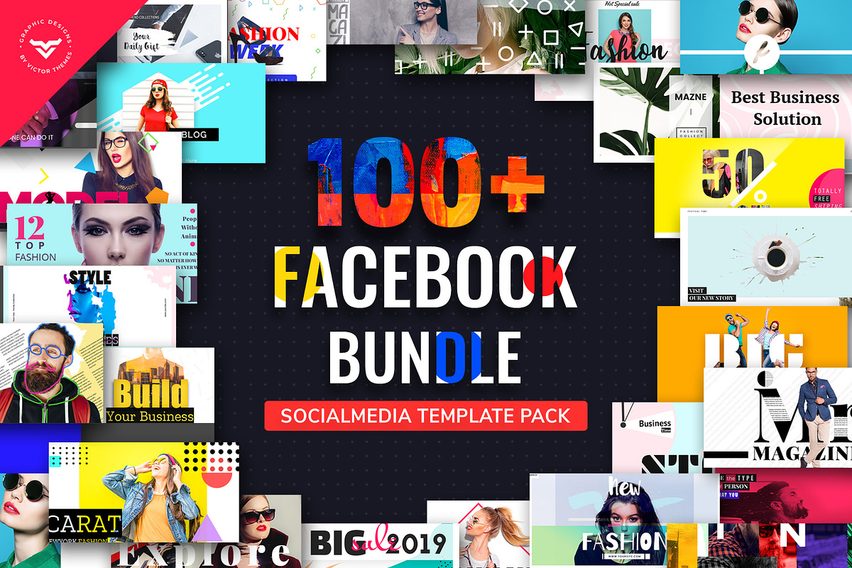 Facebook Post Template Bundle in Facebook Templates - product preview 8
