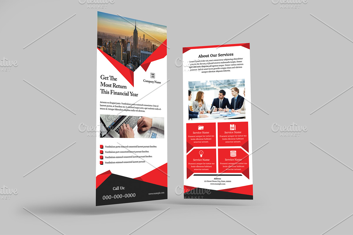 Business Rack Card V06 in Flyer Templates - product preview 8