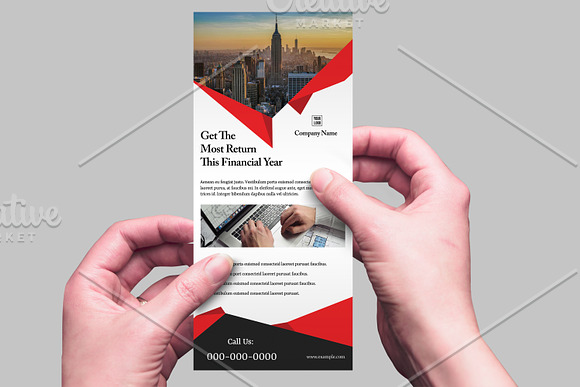 Business Rack Card V06 in Flyer Templates - product preview 1