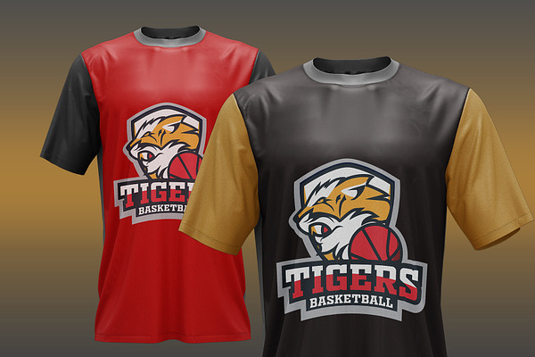 Tiger Basketball - Mascot Sport Logo