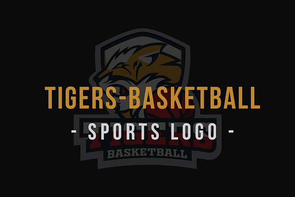 Tiger Basketball - Mascot Sport Logo in Logo Templates - product preview 1