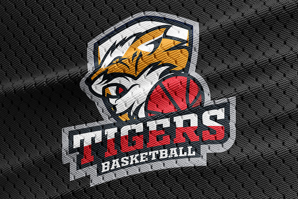 Tiger Basketball - Mascot Sport Logo in Logo Templates - product preview 5