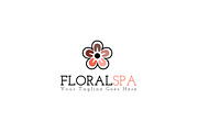 Floral Spa Logo Template