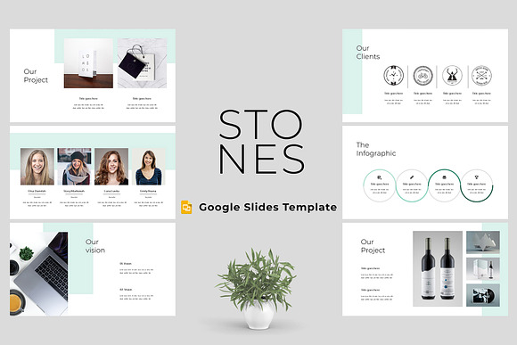 Stones -Modern & Clean Google Slides in Google Slides Templates - product preview 4