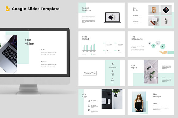 Stones -Modern & Clean Google Slides in Google Slides Templates - product preview 6