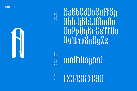 Blue Angel in Blackletter Fonts - product preview 6