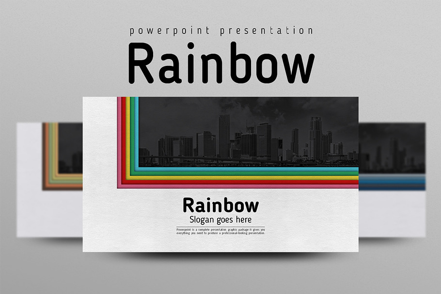 Rainbow in PowerPoint Templates - product preview 8