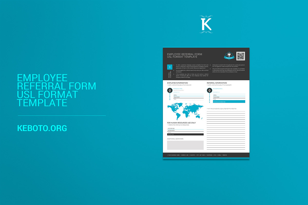 Employee Referral Form USL Format in Templates - product preview 8
