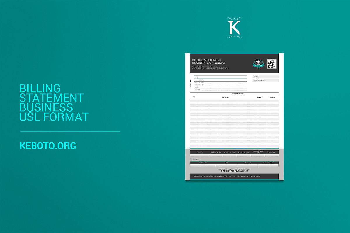 Billing Statement Business USL in Templates - product preview 8