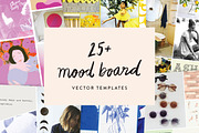 25+ Mood Board Vector Templates