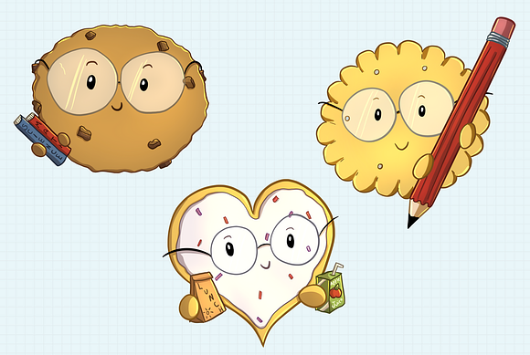 Smart Cookies Clip Art Collection in Illustrations - product preview 1
