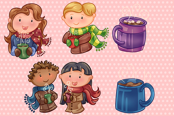 Winter Hot Cocoa Collection in Illustrations - product preview 1