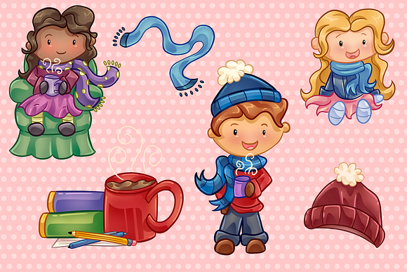 Winter Hot Cocoa Collection in Illustrations - product preview 2