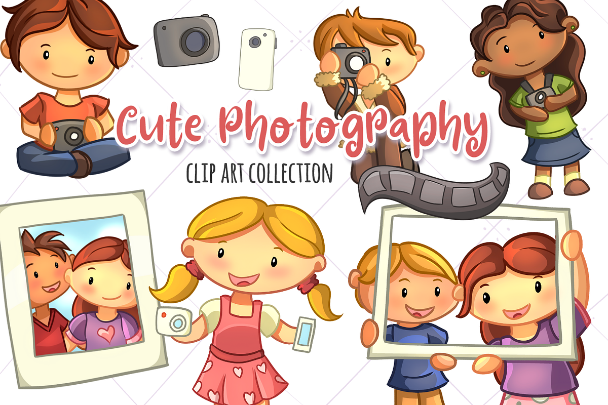 Cute Photography Clip Art in Illustrations - product preview 8
