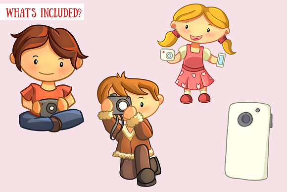 Cute Photography Clip Art in Illustrations - product preview 1