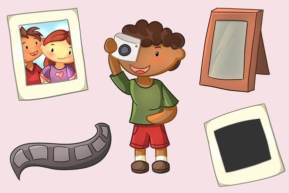 Cute Photography Clip Art in Illustrations - product preview 3