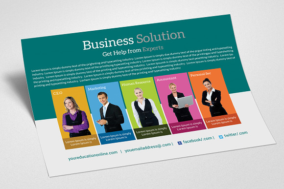 Business Horizontal Flyer Template in Flyer Templates - product preview 1