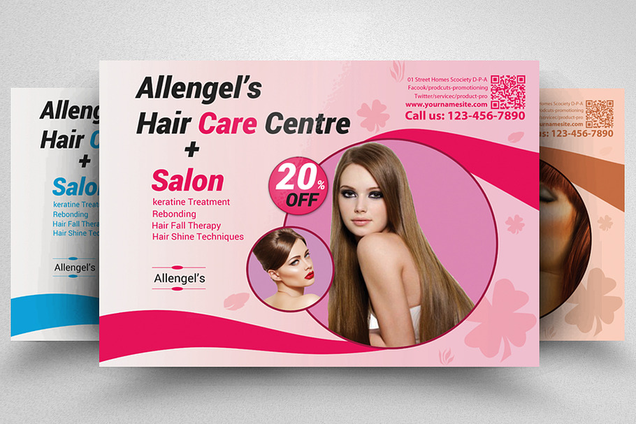 Hair Salon Flyer Template in Flyer Templates - product preview 8