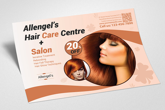 Hair Salon Flyer Template in Flyer Templates - product preview 1
