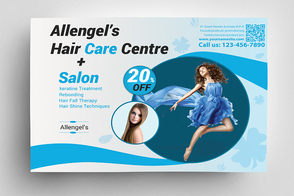 Hair Salon Flyer Template in Flyer Templates - product preview 2