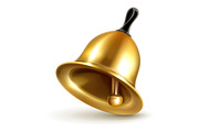 Golden bell illustration