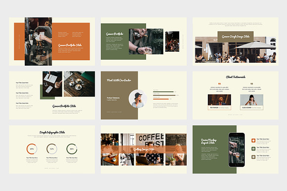 Gevaro : Coffee Shop Powerpoint in PowerPoint Templates - product preview 4