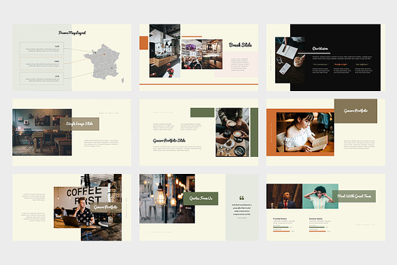 Gevaro : Coffee Shop Powerpoint in PowerPoint Templates - product preview 5