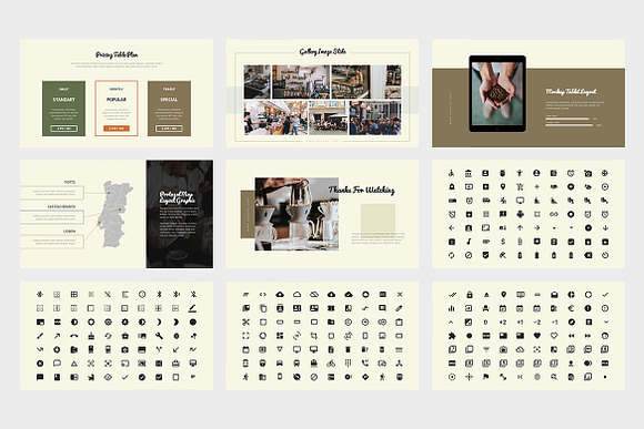 Gevaro : Coffee Shop Powerpoint in PowerPoint Templates - product preview 6