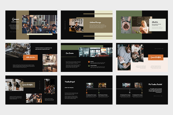 Gevaro : Coffee Shop Powerpoint in PowerPoint Templates - product preview 7