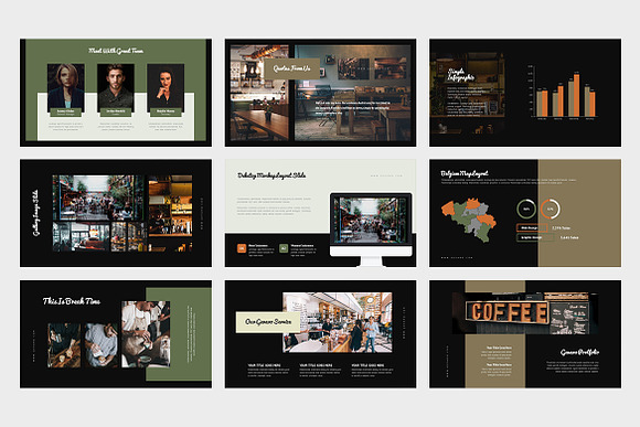 Gevaro : Coffee Shop Powerpoint in PowerPoint Templates - product preview 9