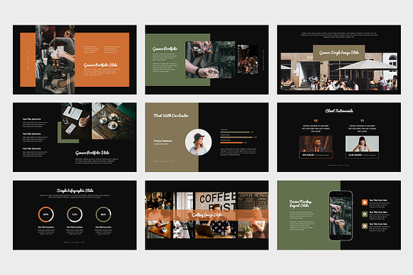 Gevaro : Coffee Shop Powerpoint in PowerPoint Templates - product preview 10